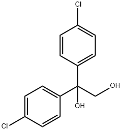 1,1-Bis(4-chlorophenyl)-1,2-ethanediol 结构式