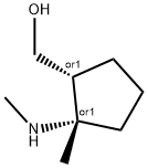 (2-METHYL-2-CIS-METHYLAMINO-CYCLOPENTYL)-METHANOL 结构式