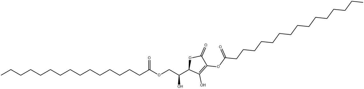 L-抗坏血酸-2,6-二棕榈酸酯 结构式