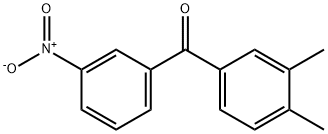 3,4-二甲基-3'-硝基苯甲酮 结构式