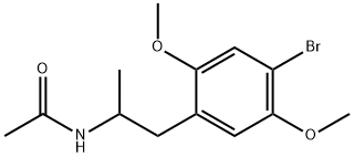 2,5-Dimethoxy-4-bromoamphetamine, N-acetyl 结构式