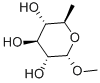 Methyl 6-deoxy-alpha-D-glucopyranoside 结构式