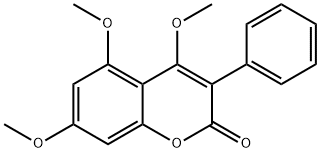 Coumarin, 4,5,7-trimethoxy-3-phenyl- 结构式