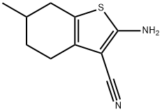 2-氨基-6-甲基-4,5,6,7-四氢-1-苯并噻吩-3-腈 结构式