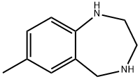 7-甲基-2,3,4,5-四氢-1H-苯并[E][1,4]二氮杂卓 结构式