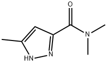 1H-Pyrazole-3-carboxamide,  N,N,5-trimethyl- 结构式