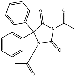 1,3-Diacetyl-5,5-diphenylhydantoin 结构式