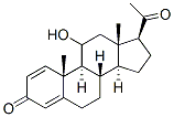 pregna-1,4-diene-11-ol-3,20-dione 结构式