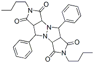 2,7-Dibutyl-5a,8a,10,10a-tetrahydro-5,10-diphenylpyrrolo[3,4-c]pyrrolo[3',4':4,5]pyrazolo[1,2-a]pyrazole-1,3,6,8(2H,3aH,5H,7H)-tetrone 结构式