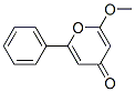 2-Methoxy-6-phenyl-4H-pyran-4-one 结构式