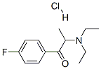 2-(diethylamino)-4'-fluoropropiophenone hydrochloride 结构式