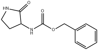 (2-氧代吡咯烷-3-基)氨基甲酸苄酯 结构式