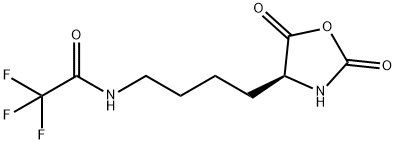N-(4-(2,5-二氧代-4-恶唑烷基)丁基)-2,2,2-三氟乙酰胺 结构式
