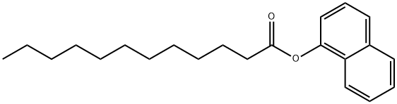 十二烷酸1-萘酯 结构式
