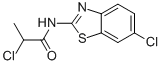2-CHLORO-N-(6-CHLORO-2-BENZOTHIAZOLYL)-PROPANAMIDE 结构式
