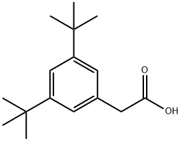 (3,5-DITERT-BUTYLPHENYL)ACETIC ACID 结构式