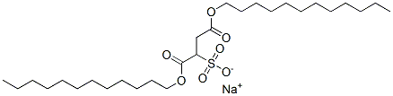 sodium 1,4-didodecyl sulphonatosuccinate 结构式