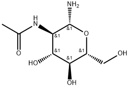 2-乙酰氨基-2-脱氧-Beta-D-葡萄糖胺 结构式