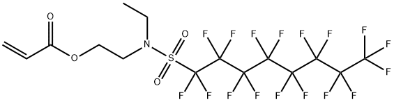 N-乙基全氟辛基磺酰胺基乙基丙烯酸酯 结构式