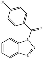 1-(4-氯苯甲酰)-1H-苯并三唑 结构式