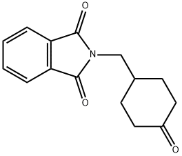 4-N-邻苯二甲酰氨基甲基环己酮 结构式