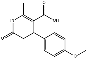 4-(4-Methoxyphenyl)-2-methyl-6-oxo-1,4,5,6-tetrahydropyridine-3-carboxylic acid 结构式