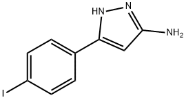 5-(4-碘苯基)-2H-吡唑-3-胺 结构式