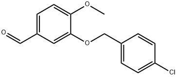 3-(4-氯苄基)氧基-4-甲氧基-苯甲醛 结构式