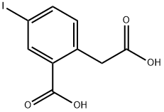 2-(CARBOXYMETHYL)-5-IODOBENZOIC ACID 结构式