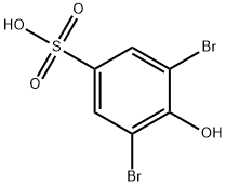 3,5-dibromo-4-hydroxybenzenesulphonic acid 结构式