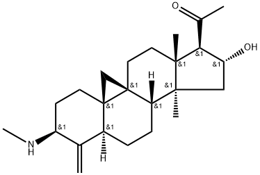 黄杨酮碱 结构式