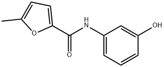 N-(3-羟基苯基)-5-甲基呋喃-2-甲酰胺 结构式