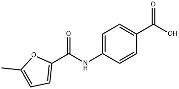 4-(5-甲基呋喃-2-甲酰胺基)苯甲酸 结构式