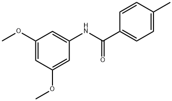 N-(3,5-二甲氧基苯基)-4-甲基苯甲酰胺 结构式