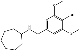 4-[(cycloheptylamino)methyl]-2,6-dimethoxyphenol 结构式