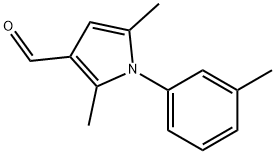 2,5-二甲基-1-(3-甲基苯基)-1H-吡咯-3-甲醛 结构式