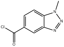 1-甲基-1H-1,2,3-苯并三唑-5-羰基氯 结构式