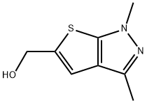 (1,3-二甲基-1H-噻吩并[2,3-C]吡唑-5-基)甲醇 结构式