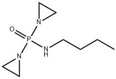 Bis(1-aziridinyl)(butylamino)phosphine oxide 结构式