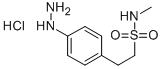 4-肼基-N-甲基苯基乙烷磺酰胺盐酸盐 结构式