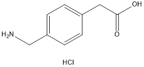 4-(氨基甲基)苯乙酸盐酸盐 结构式