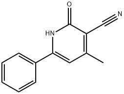2-羟基-4-甲基-6-苯基烟腈 结构式