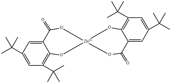 (T-4)-双[3,5-二(1,1-二甲基乙基)-2-羟基苯甲酸根-O’,O"]-合锌 结构式