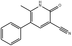 2-Hydroxy-6-methyl-5-phenylnicotinonitrile 结构式