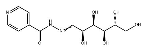 D-Glucose isonicotinoyl hydrazone 结构式