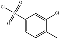 3-氯-4-甲基苯-1-磺酰氯 结构式