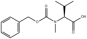 N-苄氧羰基-N-甲基-L-缬氨酸 结构式