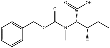 N-苄氧羰基-N-甲基-L-异亮氨酸 结构式