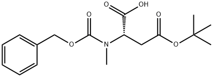 N-甲基-N-[苄氧羰基]-L-天冬氨酸 4-叔丁酯 结构式