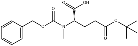 N-甲基-N-苄氧羰基-L-谷氨酸 5-叔丁酯 结构式